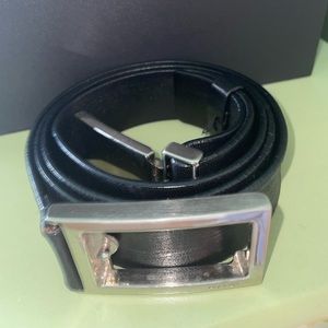 leather prada belt